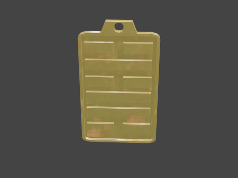 Yijing hexagram 48 pendant 3D Модель