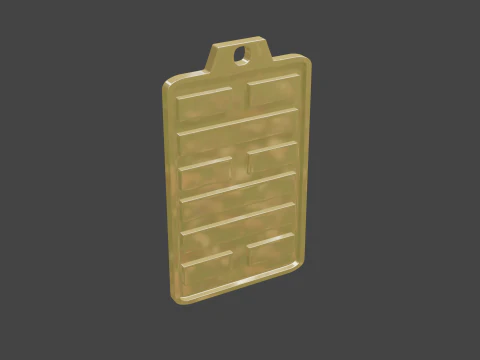 Yijing hexagram 48 pendant 3D Model