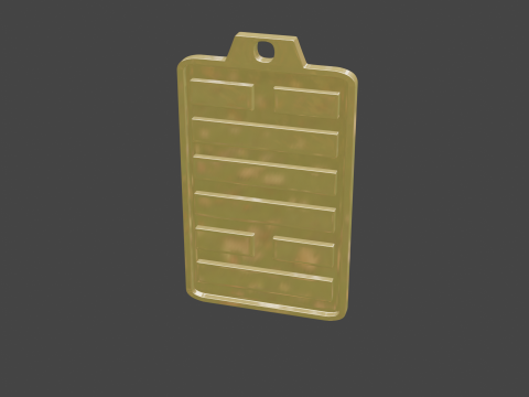 Yijing hexagram 49 pendant 3D Model