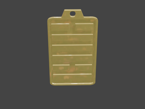 Yijing hexagram 49 pendant 3D Model