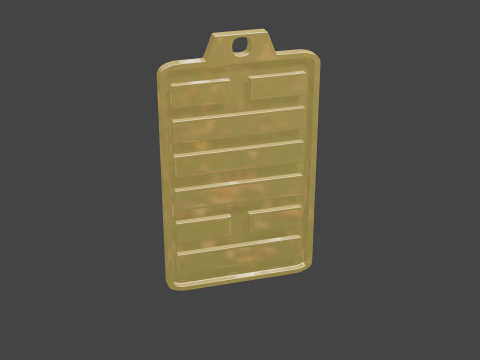 Yijing hexagram 49 pendant 3D Model