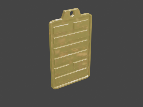 Yijing hexagram 49 pendant 3D Model