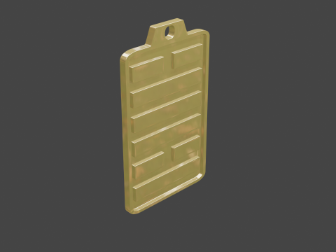 Yijing hexagram 49 pendant 3D Model