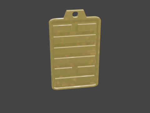 Yijing hexagram 49 pendant 3D Model