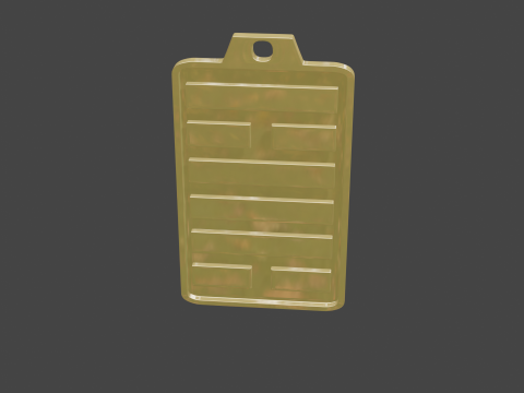 Yijing hexagram 50 pendant Modelo 3D