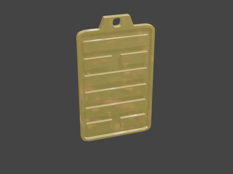 Yijing hexagram 50 pendant Modelo 3D