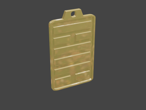 Yijing hexagram 50 pendant Modelo 3D