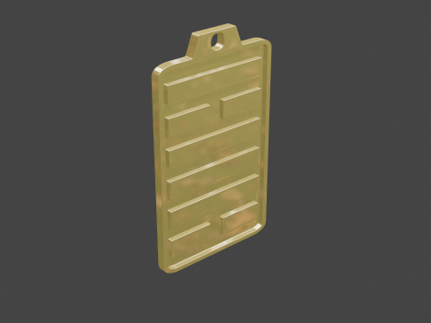 Yijing hexagram 50 pendant Modelo 3D