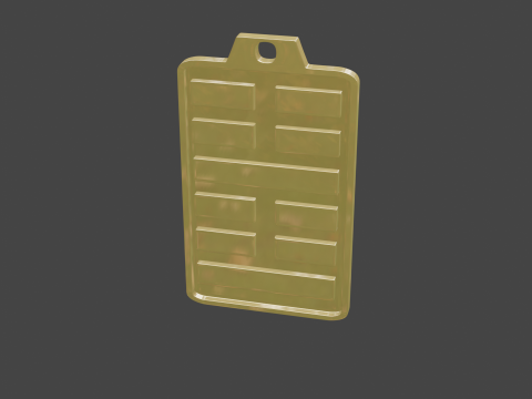 Yijing hexagram 51 pendant 3D 모델