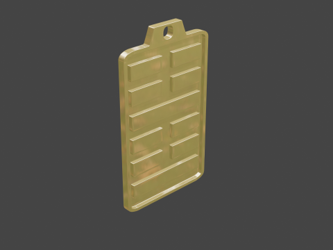 Yijing hexagram 51 pendant 3D 모델