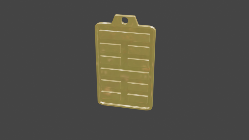 Yijing hexagram 52 pendant 3D Модель .c4d .max .obj .3ds .fbx .stl .blend 