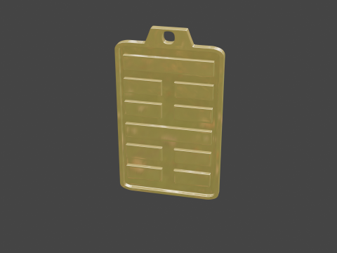 Yijing hexagram 52 pendant 3D Model