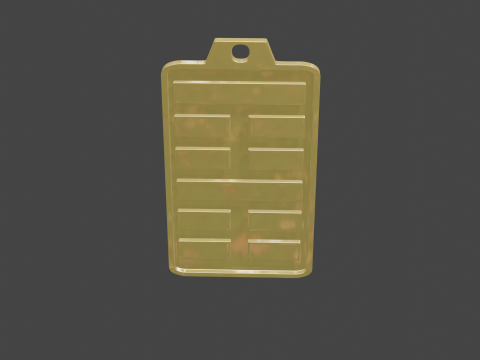 Yijing hexagram 52 pendant 3D Модель