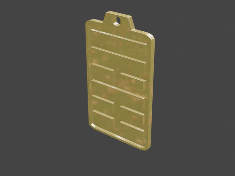 Yijing hexagram 53 pendant Modelo 3D