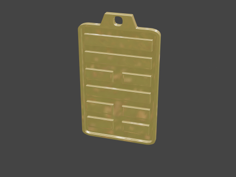Yijing hexagram 53 pendant Modelo 3D