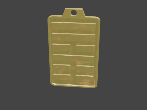 Yijing hexagram 53 pendant Modelo 3D