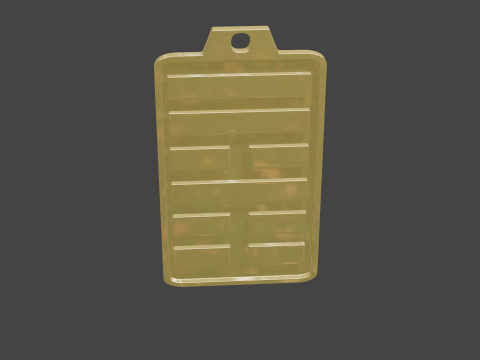 Yijing hexagram 53 pendant Modelo 3D