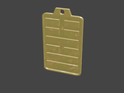 Yijing hexagram 54 pendant Modelo 3D
