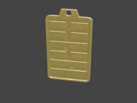 Yijing hexagram 54 pendant Modelo 3D