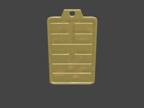Yijing hexagram 54 pendant Modelo 3D