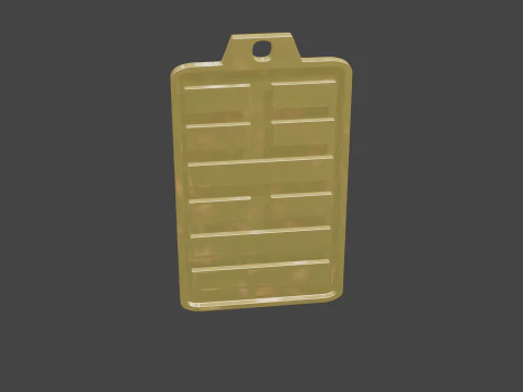 Yijing hexagram 54 pendant 3D Model