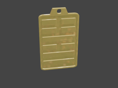 Yijing hexagram 54 pendant Modelo 3D