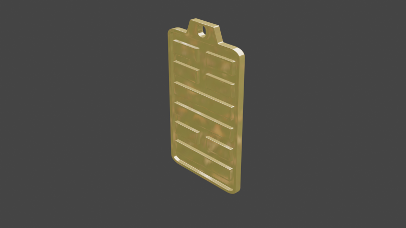 Yijing hexagram 55 pendant 3D Model .c4d .max .obj .3ds .fbx .stl .blend 