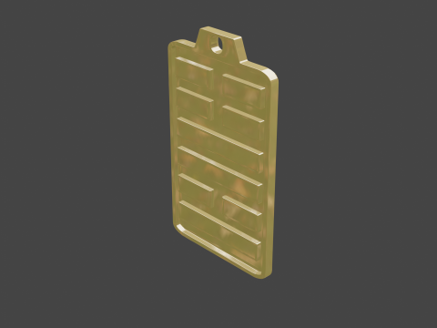 Yijing hexagram 55 pendant 3D Model