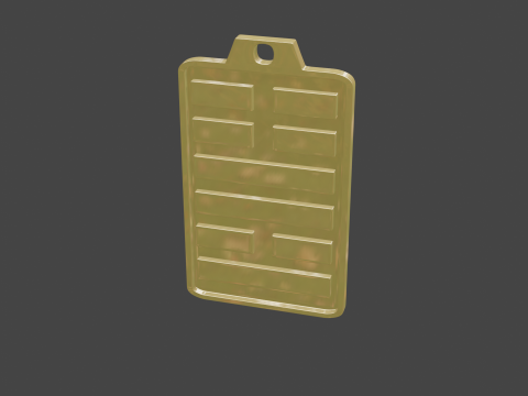 Yijing hexagram 55 pendant 3D Model