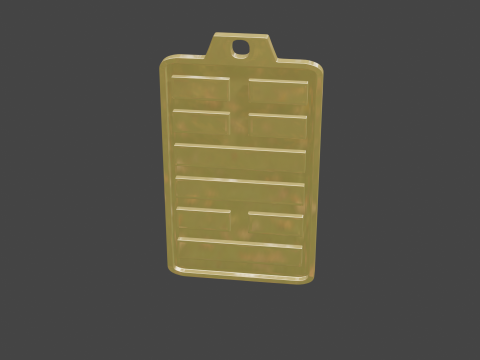 Yijing hexagram 55 pendant 3D Model