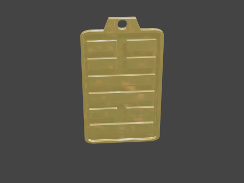 Yijing hexagram 55 pendant 3D Model