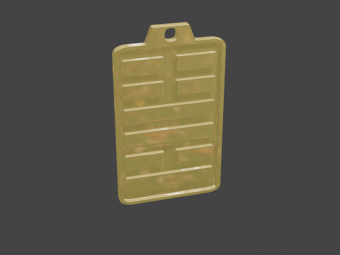Yijing hexagram 55 pendant 3D Model