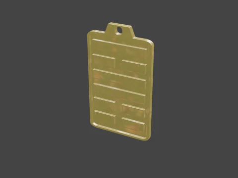 Yijing hexagram 56 pendant 3D Model