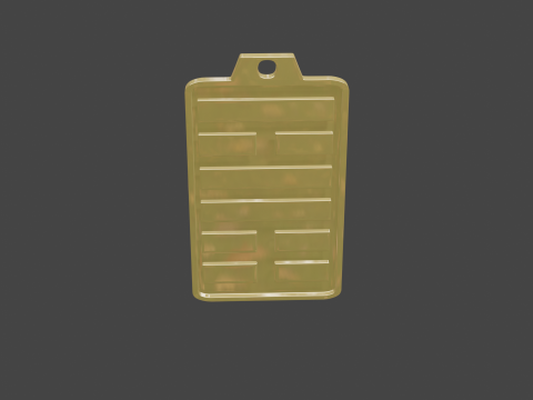 Yijing hexagram 56 pendant Modelo 3D