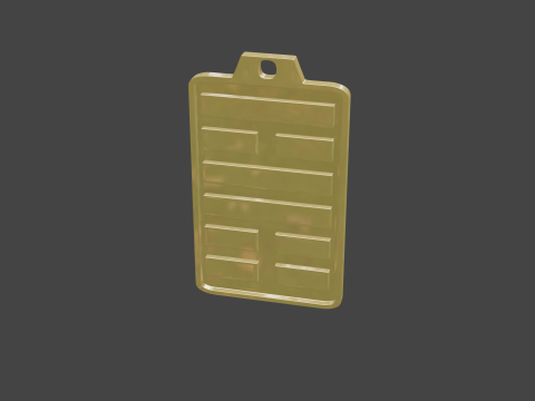 Yijing hexagram 56 pendant Modelo 3D