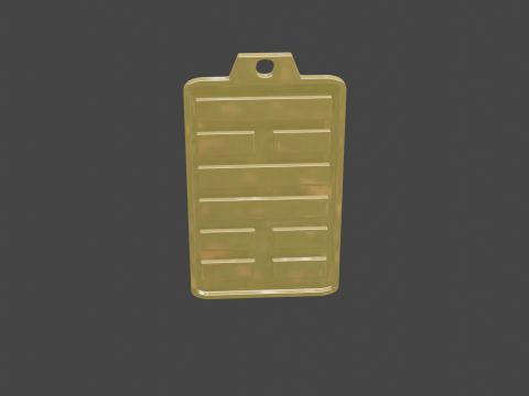 Yijing hexagram 56 pendant Modelo 3D