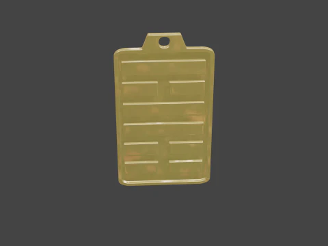 Yijing hexagram 56 pendant 3D Model