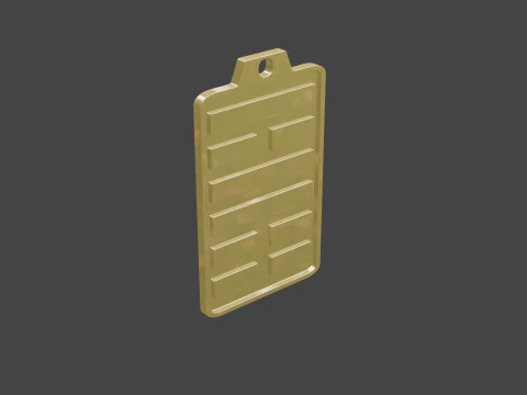 Yijing hexagram 56 pendant 3D Model