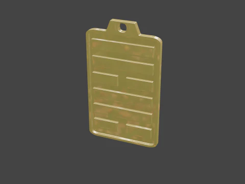 Yijing hexagram 57 pendant 3D Model
