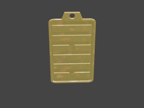 Yijing hexagram 57 pendant 3D Model