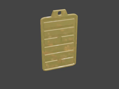 Yijing hexagram 57 pendant 3D Model