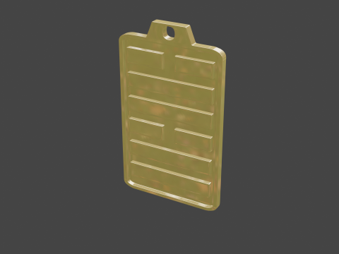 Yijing hexagram 58 pendant 3D Model