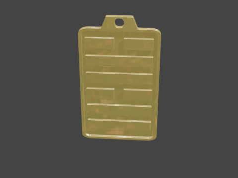 Yijing hexagram 58 pendant Modello 3D