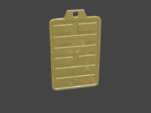 Yijing hexagram 58 pendant Modello 3D