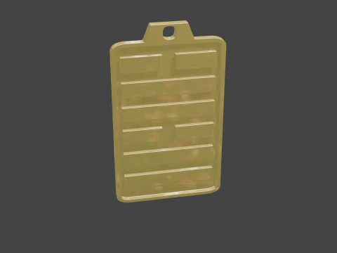 Yijing hexagram 58 pendant 3D Model