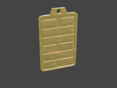 Yijing hexagram 58 pendant Modello 3D