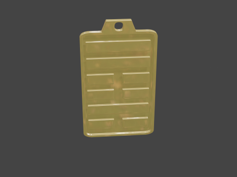 Yijing hexagram 59 pendant 3D Model