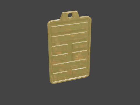 Yijing hexagram 59 pendant 3D Model