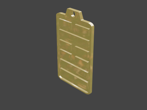 Yijing hexagram 60 pendant 3D Model