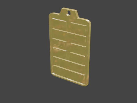 Yijing hexagram 60 pendant 3D Model